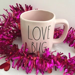 Rae Dunn PINK “LOVE BUG” Mug